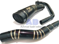 LOKAL knalpot R9 h2 black Vixion new vixion old R15 New r15 old r15 V3 r15 v2 cbr150r cb150r facelif