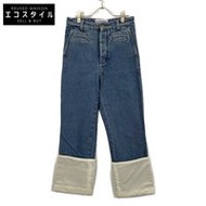 กางเกงยีนส์ Loewe รุ่น H2272440IB สีฟ้าอ่อน FISHERMAN DENIM ไซส์ 42