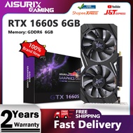 COD 【Hot Sale】AISURIX GeForce Graphics Card Nvidia GTX 1660 Super 6GB GDDR6 Video Card 100 New