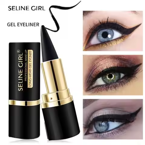 1PCS Portable Eyeliner Cream Black Eye Liner Pen Natural Waterproof Eyes Tattoo Eyeliner Professiona