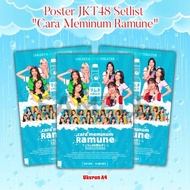 Jkt48 Poster Special Setlist Ramune no Nomikata/How To Drink Ramune