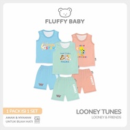 FLUFFY 3-Piece Set 4 Looney Tunes (Contents 1 Pair) SKD3SB LFS SML