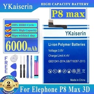 Premium Replacement High Compatibility 6000mAh For Elephone P8 Max Mobile Phone Battery