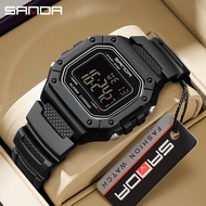 SANDA Digital Watch Men Military Army Sport Wristwatch Top Brand Luxury LED Stopwatch Waterproof Male Electronic Clock 2156