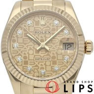 二手勞力士 Datejust 31 男童腕錶，鑲嵌 10 顆鑽石，配備電腦顯示錶盤 (178278G(Z)) - 含原廠錶盒和保固卡。 18K 黃金男士腕錶，顏色錶殼。 2006 年產。成色極佳。