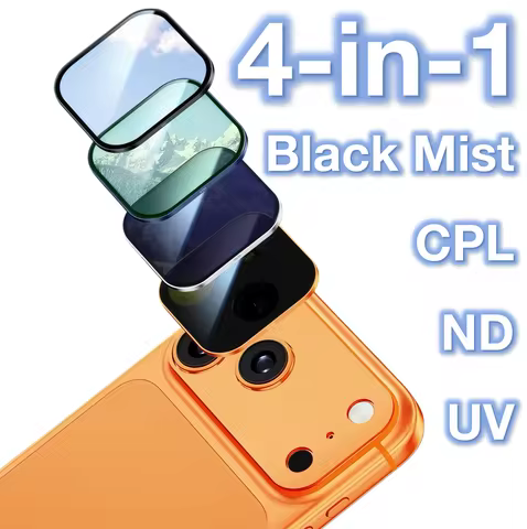 For iPhone 17 Pro Max /17 Pro 18 4in1 Mobile camera protective film ND UV CPL Black Pro-Mist Filter