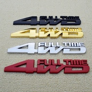 1 Piece 3D 4WD Car Styling Chrome Metal Sticker 4WD Emblem Badge Tail Sticker Logo