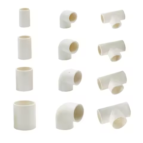 Pvc Tube Connector 20/25/32/40/50/63/75mm Tee Elbow Straight Joint Plastic Welding Coupler Farm Irri