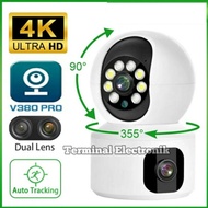 Promo - Smart Cctv Dual Camera App V380Pro Wifi Full Hd 8 Mp