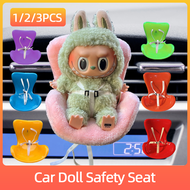 Car Doll Safety Seat for OB11 Labubu Cartoon Chair Model for Labubu Car Seat Outlet Decor for Labubu