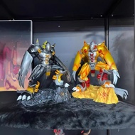 Digimon Black Dark WarGreymon 38cm PVC Statue figure Agumon wargreymon Taichi Yagami