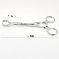 Stainless steel tongue forceps 17 cm pulling tongue forceps medical tongue forceps oral dentistry