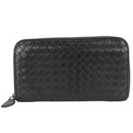 Bottega Veneta Intrecciato 長版皮夾（圓形拉鍊）皮革 [二手]