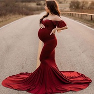 Maxi Maternity Gown For Photo Shoots Cute Sexy Maternity Dresses Photography Props 2022 Women Pregna