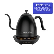 BREWISTA VARIABLE ARTISAN GOOSENECK KETTLE 1.0 LT (MATTE BLACK ON BLACK)