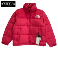 The North Face NDW92335 紅色/CM 胭脂紅短款 Nuptse 羽絨服，M 碼（二手）