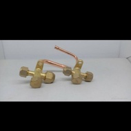 Outdoor AC tap / AC valve tap 1/4 3/8 R410 R32 set