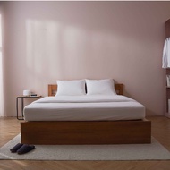 [Bundle Set] MUJI Rubberwood Storage Bed with Mattress