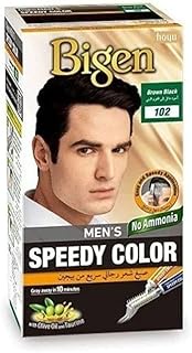 Biegen Men's Beard Color Dark Brown 102 & Bigen Men's Speedy Color Dark Brown 102