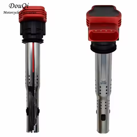 2Pcs Ignition Coil for Aud-i 3.0 3.2 FSI A4 A5 A6 Q5 Q7 Bosc-h Red Top 0221604800 06E905115E