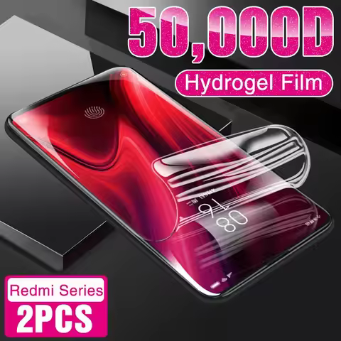 2Pcs Hydrogel Film on the For Xiaomi Redmi Note 9S 9 10 Pro 7 8 K30 K20 8T Screen Protector For Redm