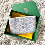 GOYARD Senat Nano 限定色 冰川藍 鑰匙 拉鍊 萬用包 零錢包