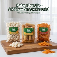 ECONOMIC PACKAGE Contains 3 Snacks Selectbebas CassavaKeripik, Sumpia, Bawan Sticks