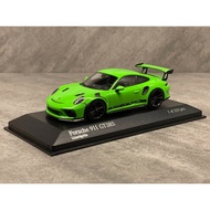 [Ready Stock 1 Set] Mini Cut 1/43 Porsche 911 GT3 RS 991.2 Rare Logo Color Green Minichamps Alloy Ca