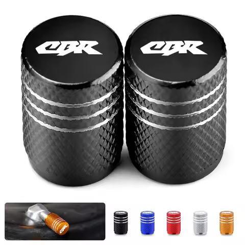 CBR Motorcycle Tire Valve Air Port Stem Cover Cap Plug CNC Aluminum Accessories For Honda CBR125 250