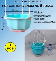 Pot Gantung enoki no-6 Toska isi 1 pcs