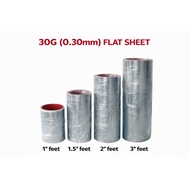 [ PER ROLL ]G30 Flat Sheet GALVANIZED IRON METAL ZINC PLAIN SHEET COIL / ZINC SHEET/ZINK BESI ATAP <