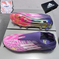 F50 Elite laceless FG Anti slip and Wear resistant Football Shoes+Shoe Box Size: 39-45