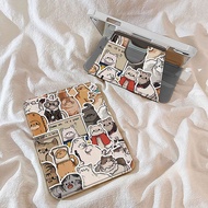 24 Hours Case Ipad Gen12 Air8 Air7 Pen Holder Cat Family 360 Rotating Gen11 Gen10 Gen9/8 Ipad Case I