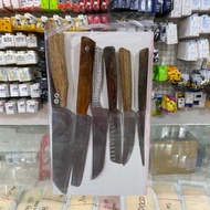 Pisau Set Lengkap 20ribu - Pisau Talenan - Pisau Dapur - Pisau Murah - Pisau Lengkap Set