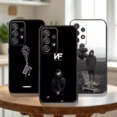 NF Rapper Phone Case For Samsung Galaxy A73,31,32,72,41,53,52,71,22,5G,Note,J7,8,9 Soft Black Cover