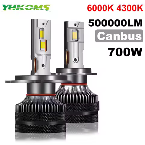 YHKOMS K5C K5F B50 H7 H4 LED Canbus 700W 500000LM H4 H11 H8 H9 H1 HB3 9005 HB4 LED Car Headlight Bul
