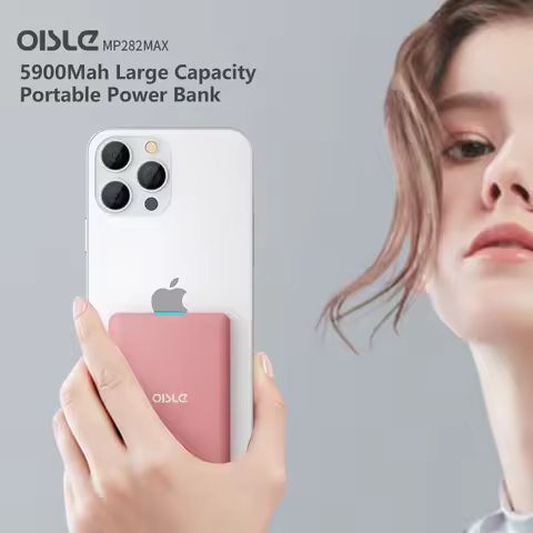 OISLE 5900mAh Lightning External Battery Case Fast Charging Portable Charing Mini Power bank For IPh
