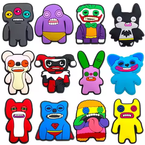 12/50Pcs Fuggler Monster Shoe Charms Cartoon Teeth Monsters Shoes Decoration Accessorie Buckle DIY C