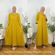 MAURA DRESS - GAMIS BORDIR ALESHA - GAMIS LEBARAN TERLARIS WANITA