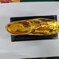 yuksok Gold Boot Soccer Trophy Soccer Trophy Statue Birthday Gift Desktop Ornament