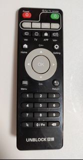 UNBLOCK 安博盒子原裝 遙控器