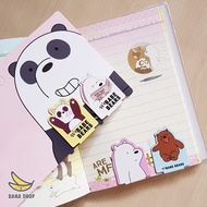Set of 4 bear brothers magnetic book clips