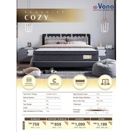 VONO Sunshine Cozy Orthomax Spring Knitted Ticking High Resilience PU Foam 10" Mattress with Double 