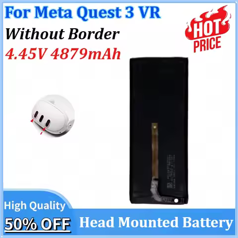 Newly upgraded 4.45V 4879mAh Battery for Meta Quest 3 VR Headset Li-ion Head Mounted Battery Replace