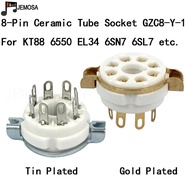 Ceramic K8A 8pin Tube Socket GZC8-Y-1 For KT66 KT88 6SL7 6SN7 5AR4 5U4G 6L6 6V6 GZ34 6N8P 6N9P Vacuu