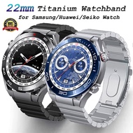 Flagship 22mm Titanium Strap Suitable for Samsung Galaxy Watch 3 45mm Gear S3 Luxury Men's Strap