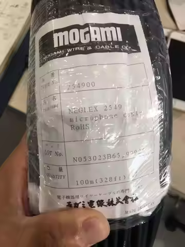 Japan made MOGAMI 2549 Couple wire and shield wire for balanced microphone cable OD 6mm difference c