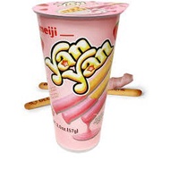 1 Pc Meiji Yan Yan Biscuit Stick with Strawberry Dip 57g HALAL