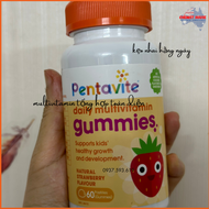 [Pentavite] Kẹo Nhai Vitamin Tổng Hợp Tăng Đề Kháng Cho Bé Daily Multivitamin Immune Support Không Đ