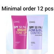 OMG Sunscreen Viral Sunscreen OMG SPF 50 OMG Oh My Glow Bright Booster UV Barrier Sunscreen SPF 50 P